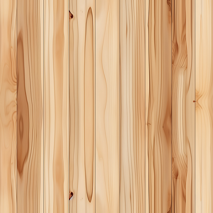 Pine Wood Planks with Light Natural Grain seamless PBR texture preview