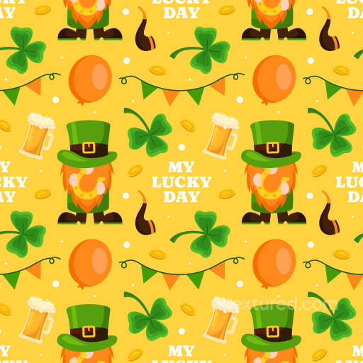 Featuring St Patrick Digital Paper with Leprechaun & Shamrocks seamless St patrick digital paper bundle PBR texture