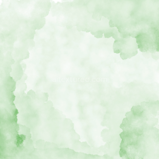 Seamless 3D PBR Texture of Soft Light Green Watercolor Wash