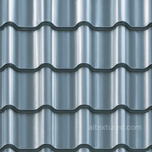 Shiny Metal Roofing Seamless Texture seamless Roofing PBR texture