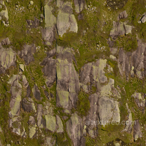 Rocks Rough Moss seamless Rock PBR texture