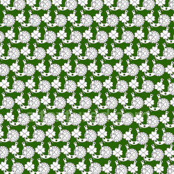 seamless Seamless 3D PBR Texture with St Patrick Horseshoe and Clover Pattern texture 8k free download PBR