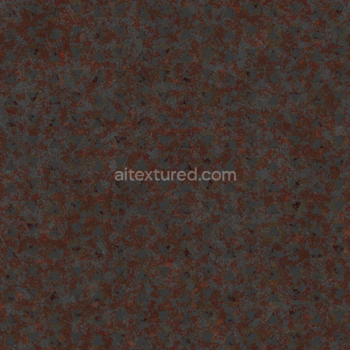 Rusty Drain Manhole Cover with Triangular Studs | Free PBR