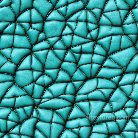 Cracked Turquoise Leather PBR Texture with Distinctive Crease Patterns Leather texture preview
