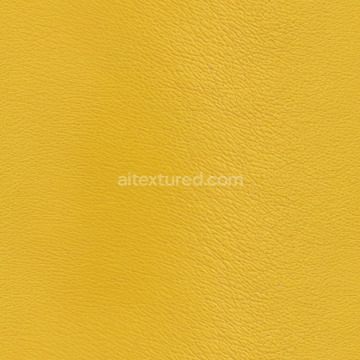 Seamless 3D Pebbled Yellow Leather PBR Texture with Natural Grain and Subtle Wrinkles