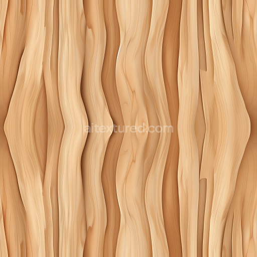 Seamless 3D Light Pine Wood Planks PBR Texture with Natural Grain and Knots