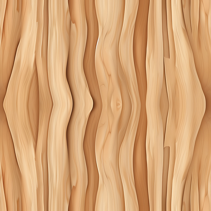 Light Pine Wood Planks with Natural Grain and Knots seamless PBR texture preview