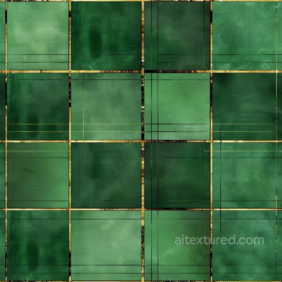 Green Metal Texture with Subtle Gold Grid Lines Plaid texture preview