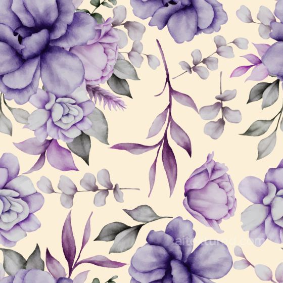 Purple Flower Pattern on Soft Fabric Background Seamless Texture Purple Flower texture preview