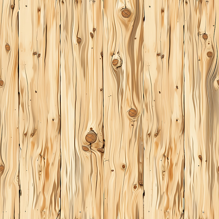 Light Pine Wood Planks with Knots and Grain Variation seamless PBR texture preview