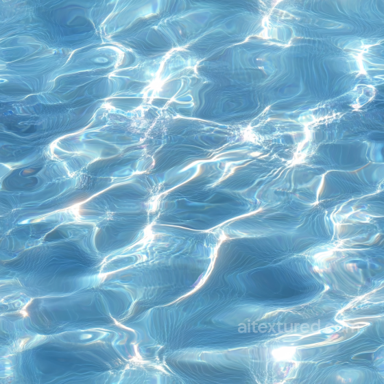 Water PBR Texture Featuring Clear, Sparkling Pool Water with Gentle Ripples Water texture preview