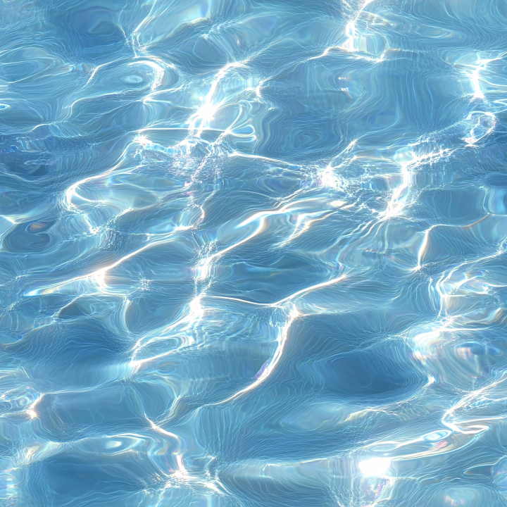 Water Featuring Clear, Sparkling Pool Water with Gentle Ripples seamless PBR texture preview
