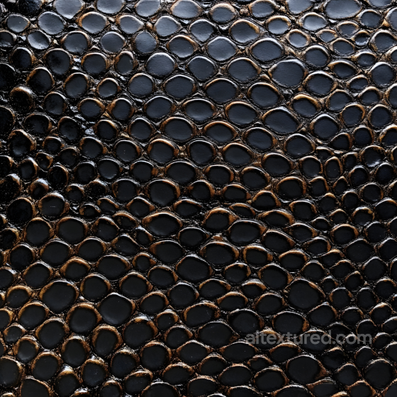 Skin PBR Texture with Glossy Reptilian Black Scales and Organic Pattern Skin texture preview