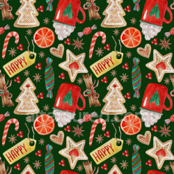seamless Seamless 3D PBR Texture Featuring Festive Christmas Digital Paper Pattern texture 8k free download PBR