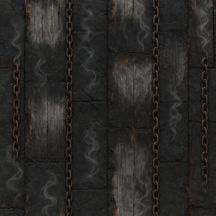 Burnt Edges With Charred Wood And Ash Gray Soot Overlay seamless PBR texture preview