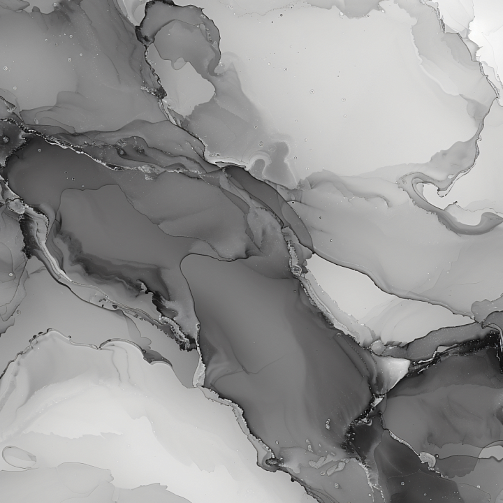 Alcohol Ink Featuring Monochrome Fluid Waves and Soft Marbling seamless PBR texture preview