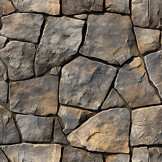 Weathered Stone Wall PBR Texture with Natural Cracks and Earthy Tones Stone texture preview