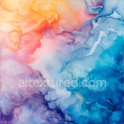 seamless Seamless 3D Alcohol Ink PBR Texture with Pastel Fluid Waves and Soft Transitions texture 8k free download PBR