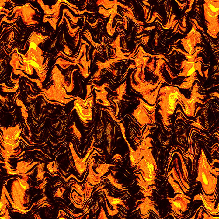 Lava from Volcano Eruption seamless PBR texture preview