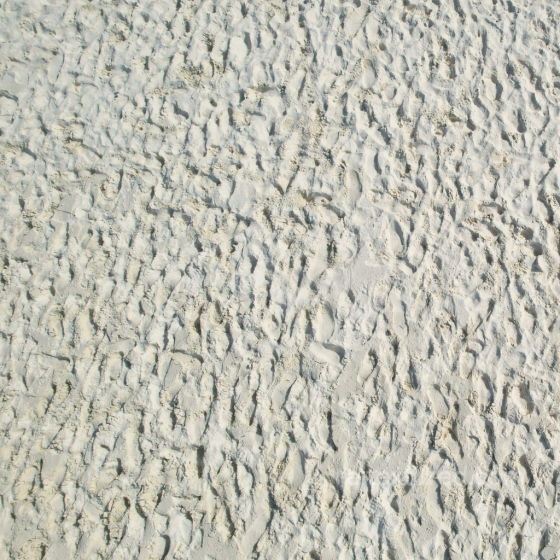 Realistic White Sand Texture with Footprints for PBR Metal texture preview