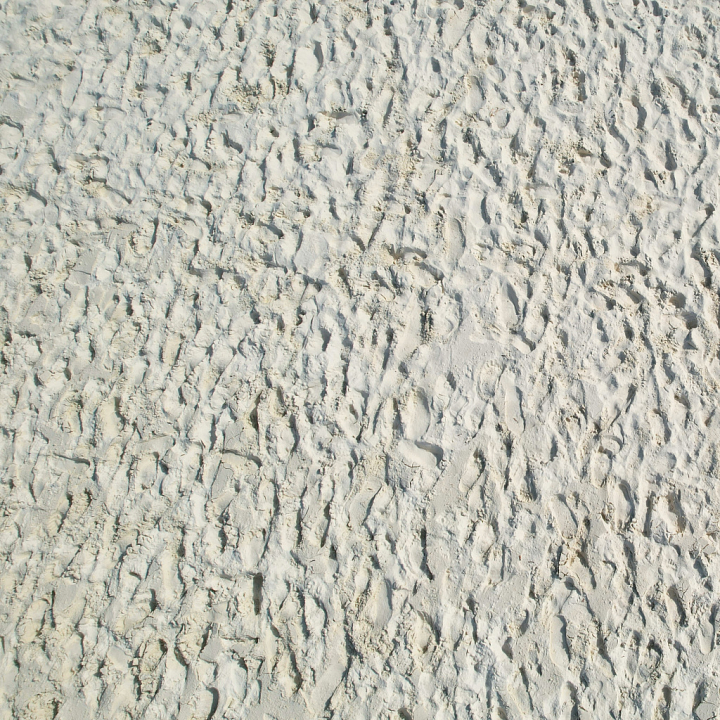 Realistic White Sand with Footprints for seamless PBR texture preview