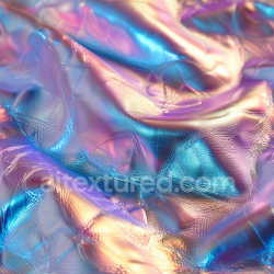 seamless Seamless 3D PBR Texture of Holographic Iridescent Leather with Fine Grain and Reflective Finish texture 8k free download PBR