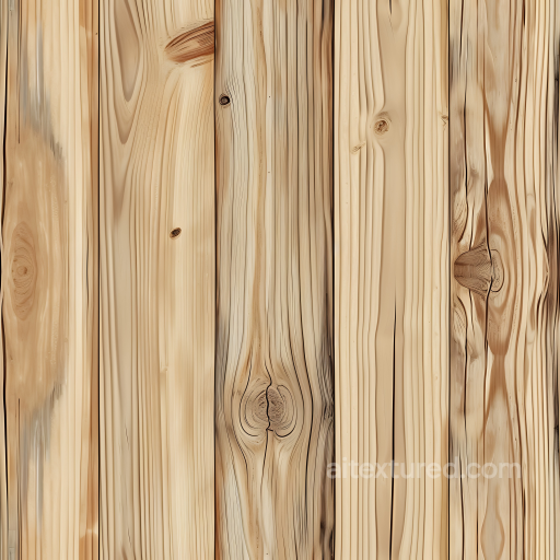 Light Pine Wood Planks Texture with Natural Knots and Straight Grain seamless Wood PBR texture