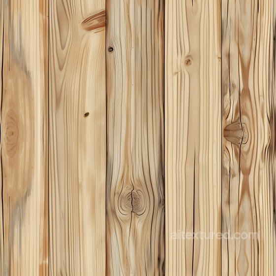 Light Pine Wood Planks Texture with Natural Knots and Straight Grain Wood texture preview