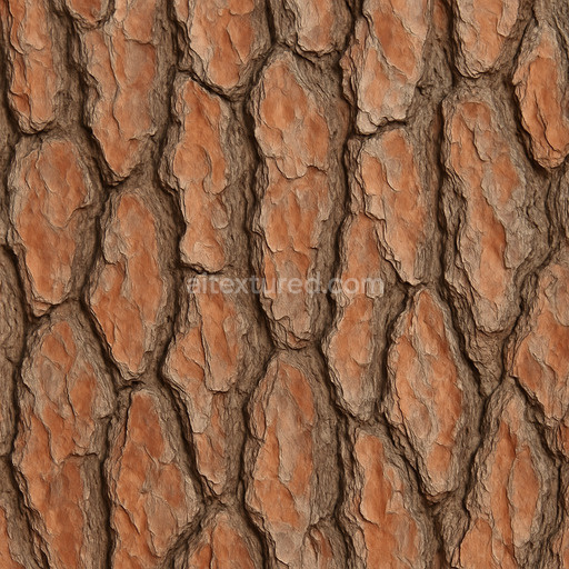 Decorative Pine Bark Texture Seamless 1024X1024