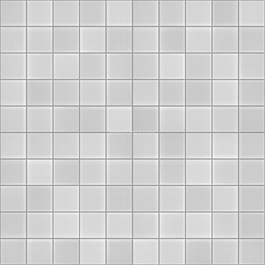 Seamless PBR tiles texture in light grey color