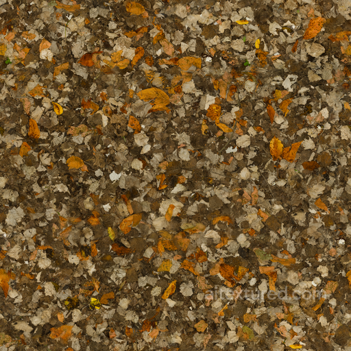 Dirt Forest Leaves seamless Ground surface PBR texture
