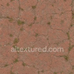 seamless Seamless 3d texture pbr 8k brick red pavement with faded paint and rough wear marks texture 8k free download PBR
