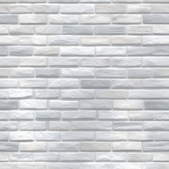 Cracked White Brick Wall PBR Texture with Subtle Surface Variations Brick texture preview
