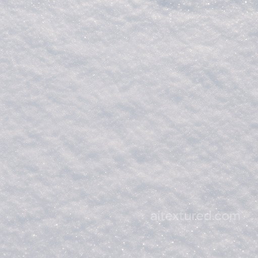 Fresh Snow Crystalline Sparkle seamless Snow-ice PBR texture