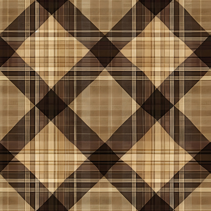 Plaid Patterned Metal with Layered Crosshatch Design seamless PBR texture preview