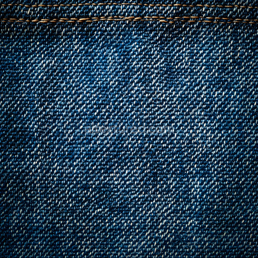 Seamless 3D Cracked Denim Fabric PBR Texture with Worn Stitch Detail