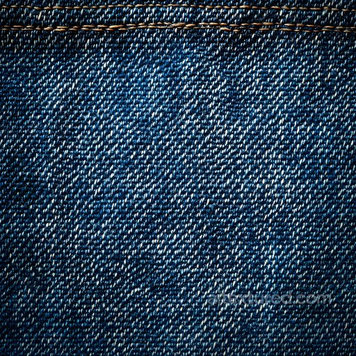 Cracked Denim Fabric PBR Texture with Worn Stitch Detail seamless Denim jeans PBR texture