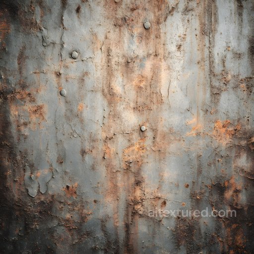 Rusty Metal Texture Featuring Cracked Paint and Corrosion texture preview