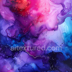 seamless Seamless 3D Alcohol Ink PBR Texture Featuring Violet and Pink Fluid Swirls texture 8k free download PBR