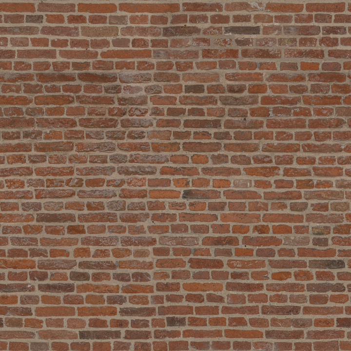 Medieval Red Brick - Red Brick Bricks Concrete Medieval Red seamless PBR texture preview