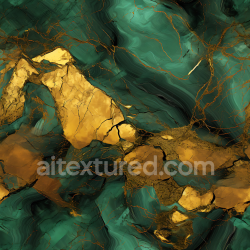 seamless Seamless 3D Brown and Green Marble PBR Texture with Golden Veins and Highlights texture 8k free download PBR
