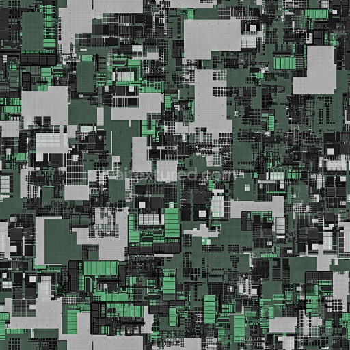 Chip Seamless Pbr Texture Tileable Digital Green Abstract Pattern Modern