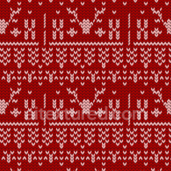 seamless Seamless 3D PBR Texture of Red Knitted Christmas Pattern texture 8k free download PBR