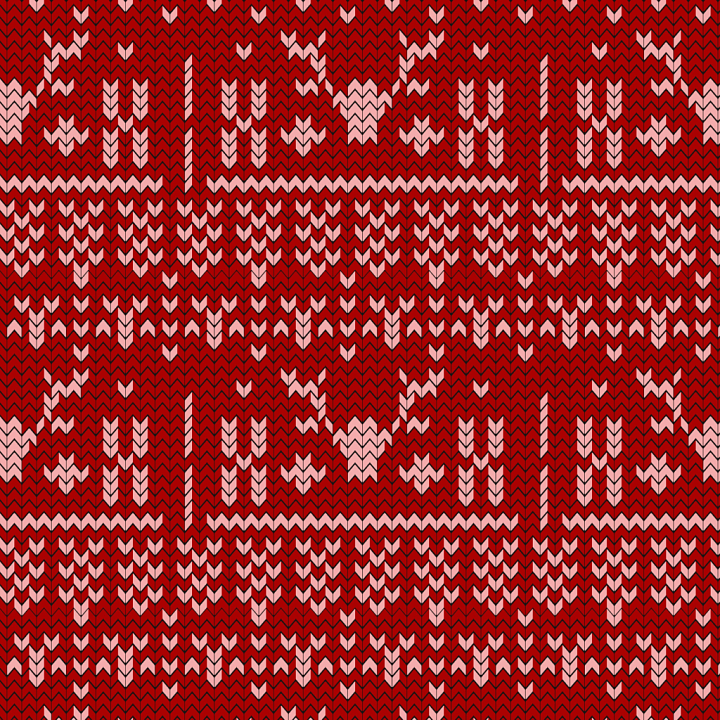 All Christmas Digital paper of Red Knitted Christmas Pattern seamless PBR texture preview