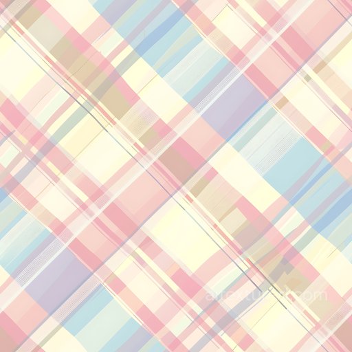 Seamless 3D PBR Texture of Soft Pastel Multicolor Plaid Fabric Pattern texture preview