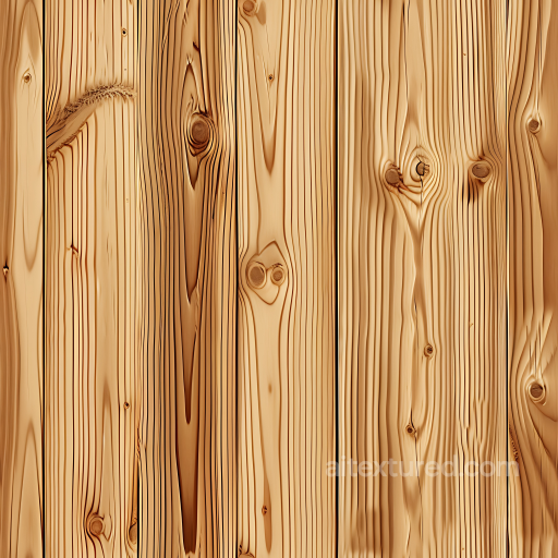 Pine Wood Planks PBR Texture with Natural Knots and Grain Pattern seamless Wood PBR texture