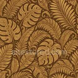 seamless Ornate Tropical Leaves Texture Seamless texture 8k free download PBR