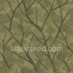 seamless Seamless 3D Texture PBR 8K Twigs Pattern Woodland Camouflage Fabric texture 8k free download PBR