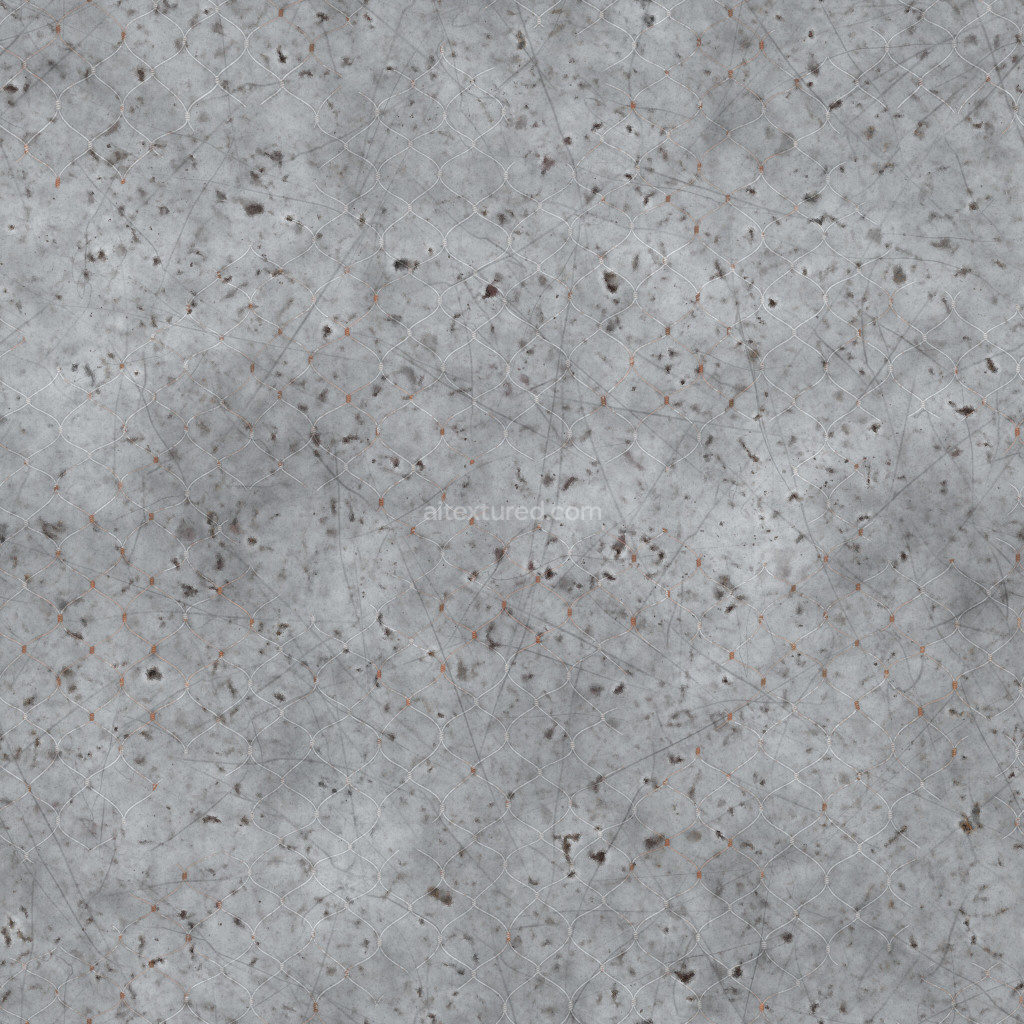 Seamless PBR fence texture with a rusty metal appearance