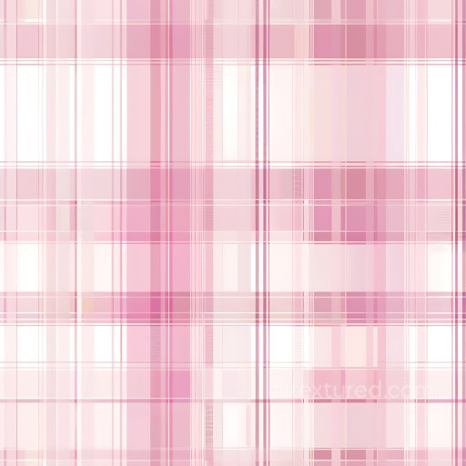 Seamless 3D PBR Texture Featuring Soft Pink Plaid Fabric Pattern texture preview